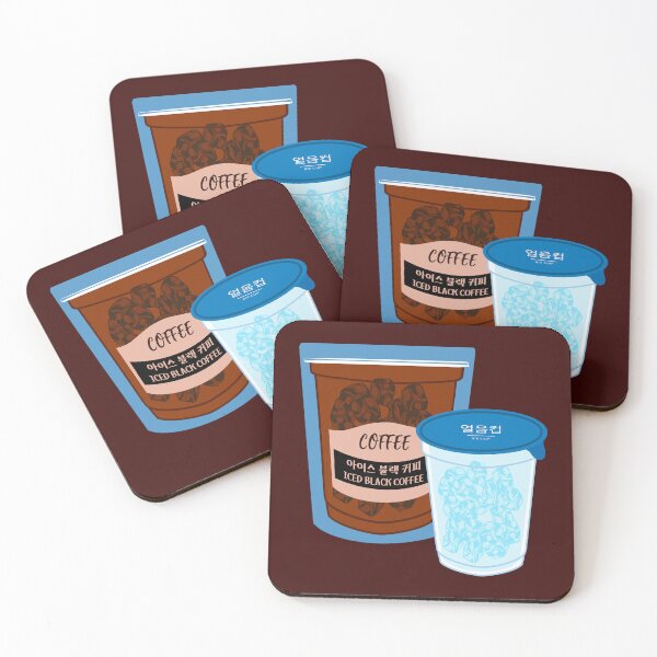 Item preview, Iced Black Coffee Pouch and Ice Cup designed and sold by Rin_Art.
