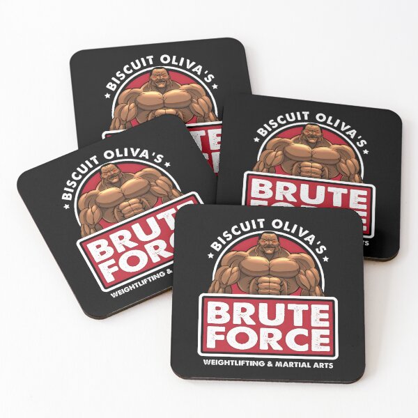 Item preview, Biscuit Oliva's Brute Force Logo Weightlifting and Martial designed and sold by KnopM2.