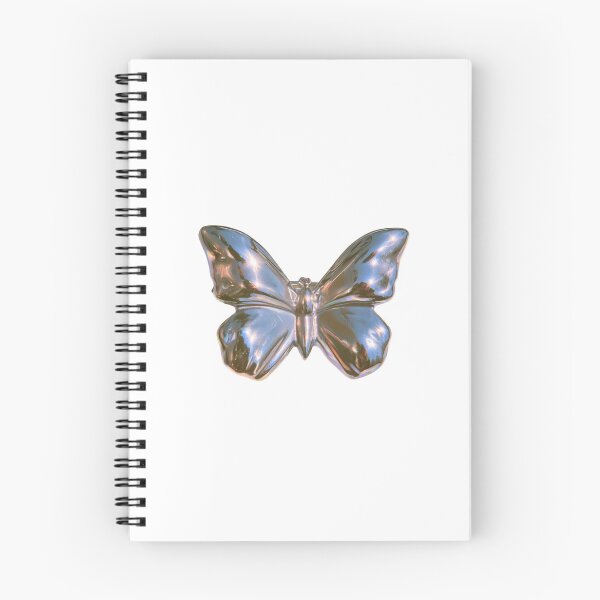 Item preview, Chrome Butterfly Aesthetic Y2K Digital Art designed and sold by NicolasGlowArt.