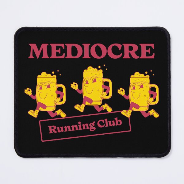 Item preview, Mediocre Running Club Funny Retro Runner Design designed and sold by ZuToMi.