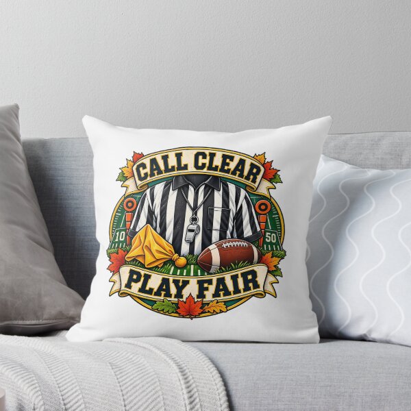 Item preview, Call Clear Play Fair Football Referee Art designed and sold by GalaxyShirtUS.