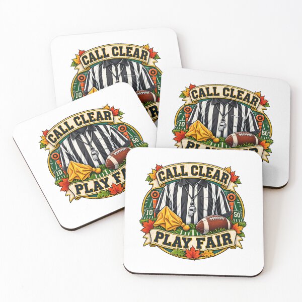 Item preview, Call Clear Play Fair Football Referee Art designed and sold by GalaxyShirtUS.