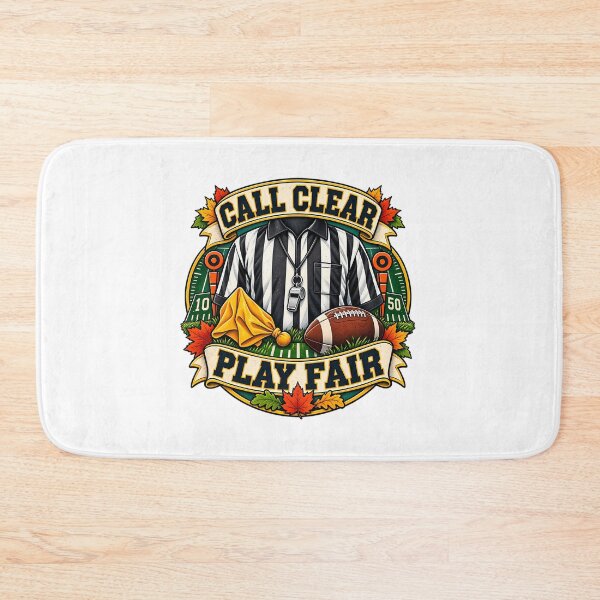Item preview, Call Clear Play Fair Football Referee Art designed and sold by GalaxyShirtUS.