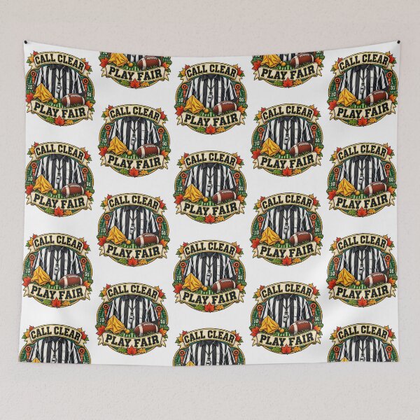 Item preview, Call Clear Play Fair Football Referee Art designed and sold by GalaxyShirtUS.
