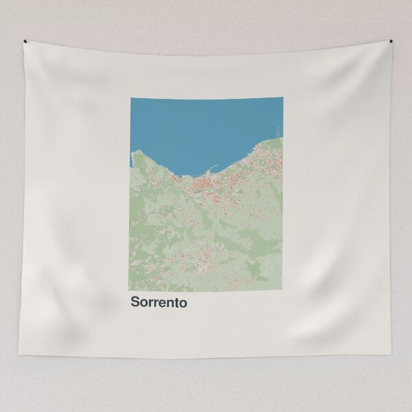 Item preview, Sorrento Minimalistic Map Art designed and sold by MapsNerd.