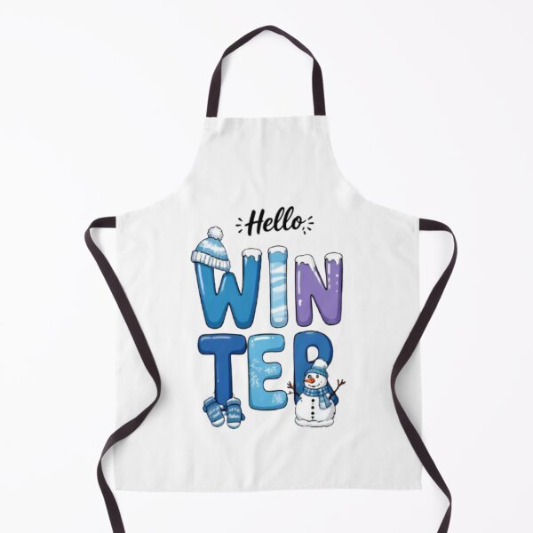 Item preview, Hello Winter Cute Snowman Beanie Typography Graphic designed and sold by FabSvn.