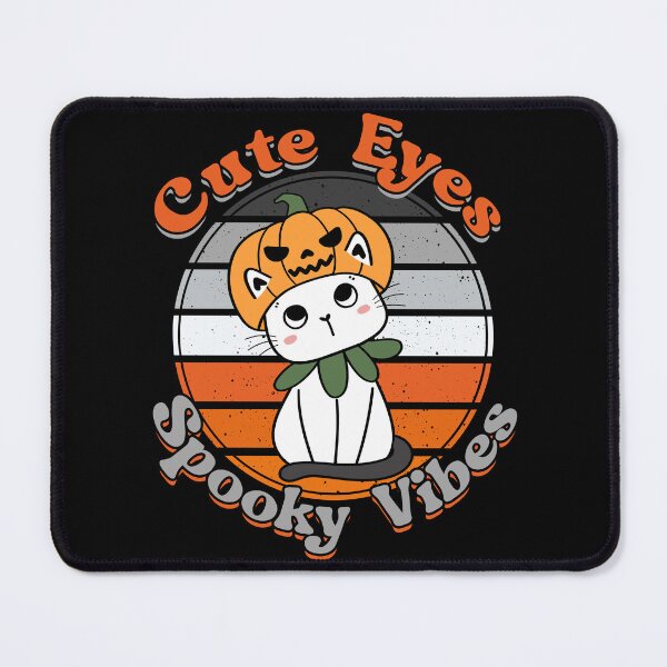 Item preview, Cute Eyes Spooky Vibes Pumpkin Cat Lover Gift designed and sold by Say It With Ink.