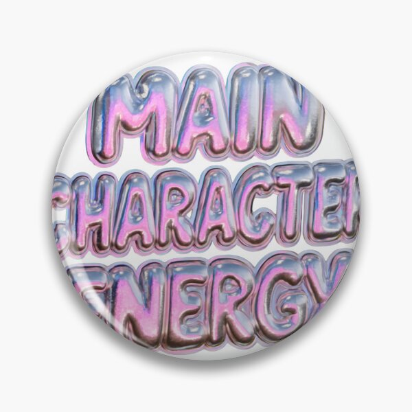 Item preview, Main Character Energy Trendy Bubble Text Design designed and sold by NicolasGlowArt.
