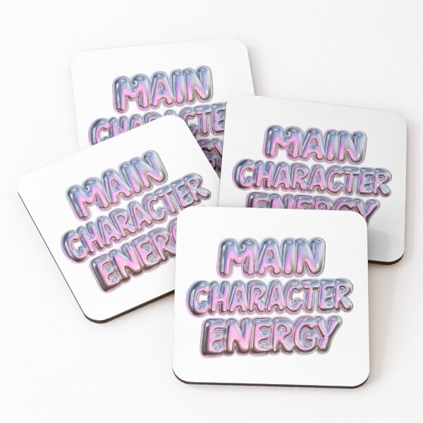 Item preview, Main Character Energy Trendy Bubble Text Design designed and sold by NicolasGlowArt.