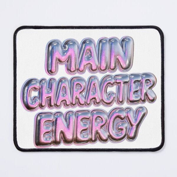 Item preview, Main Character Energy Trendy Bubble Text Design designed and sold by NicolasGlowArt.