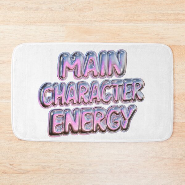 Item preview, Main Character Energy Trendy Bubble Text Design designed and sold by NicolasGlowArt.