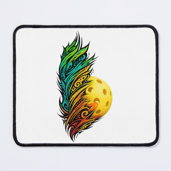 Item preview, “Feathered Pickleball Energy – Vibrant Motion Art” designed and sold by simplehcity.