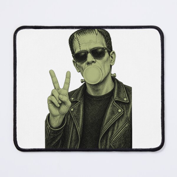 Item preview, Vintage 90s Frankenstein Blowing Bubblegum Heart Sunglasses Halloween Gift designed and sold by ASHartat.