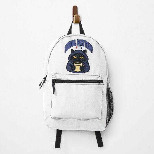 Item preview, Empty Social Battery Funny Grumpy Cat With Coffee Introvert Humor designed and sold by Créative touche .