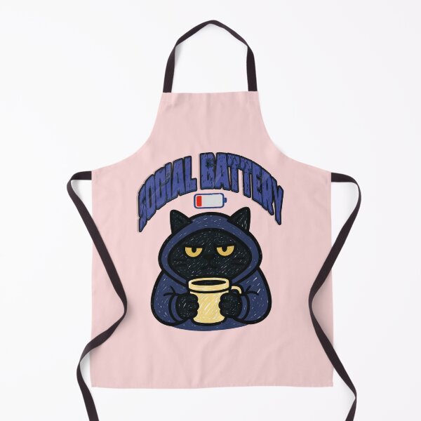 Item preview, Empty Social Battery Funny Grumpy Cat With Coffee Introvert Humor designed and sold by Créative touche .