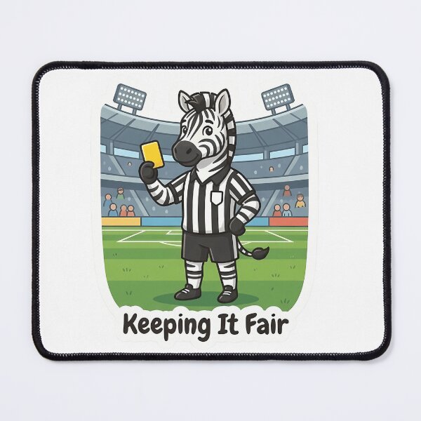 Item preview, Cute Zebra Referee Keeping It Fair Soccer Referee Gift designed and sold by GalaxyShirtUS.