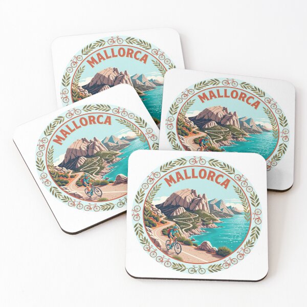Item preview, Mallorca Cycling Spain Sticker designed and sold by Imaginarium of Chaos falcon88 .