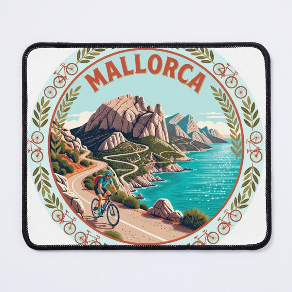 Item preview, Mallorca Cycling Spain Sticker designed and sold by Imaginarium of Chaos falcon88 .