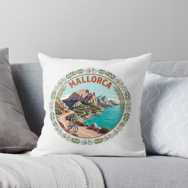 Item preview, Mallorca Cycling Spain Sticker designed and sold by Imaginarium of Chaos falcon88 .