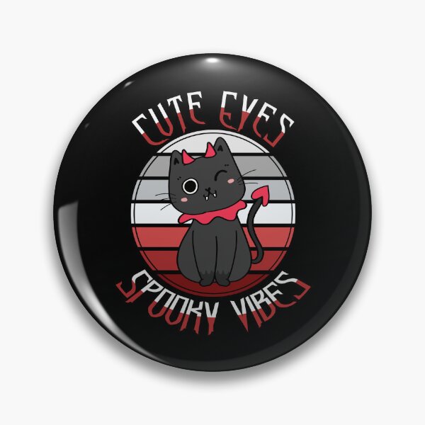 Item preview, Cute Eyes Spooky Vibes Devil Black Cat Lady Gift designed and sold by Say It With Ink.