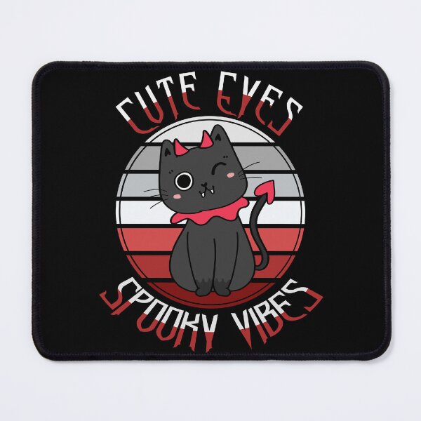 Item preview, Cute Eyes Spooky Vibes Devil Black Cat Lady Gift designed and sold by Say It With Ink.