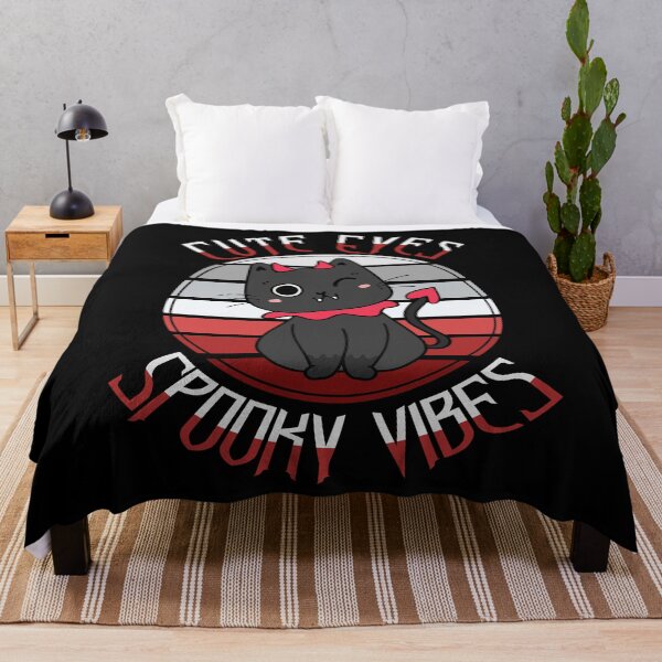 Item preview, Cute Eyes Spooky Vibes Devil Black Cat Lady Gift designed and sold by Say It With Ink.