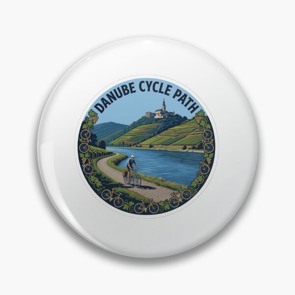 Artikelvorschau, Donau-Radweg-Aufkleber entworfen und verkauft von Imaginarium of Chaos falcon88 .