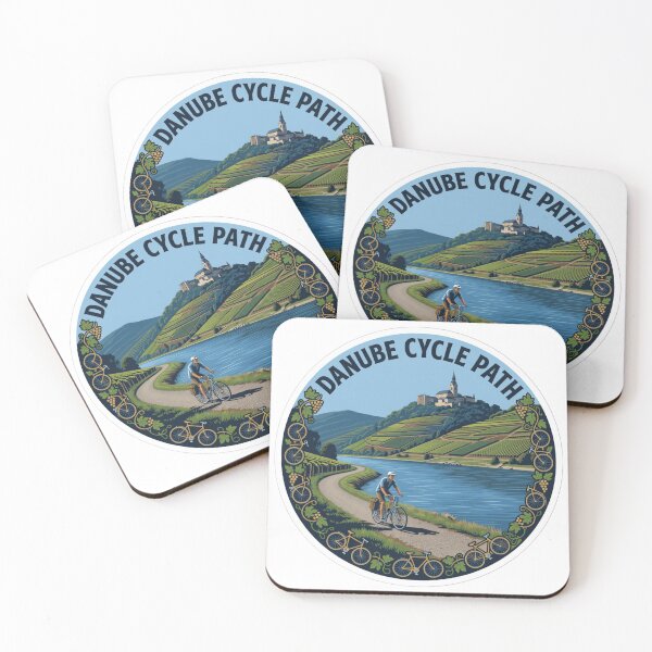 Item preview, Danube Cycle Path Sticker designed and sold by Imaginarium of Chaos falcon88 .