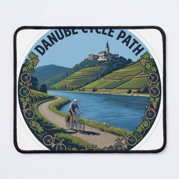 Item preview, Danube Cycle Path Sticker designed and sold by Imaginarium of Chaos falcon88 .