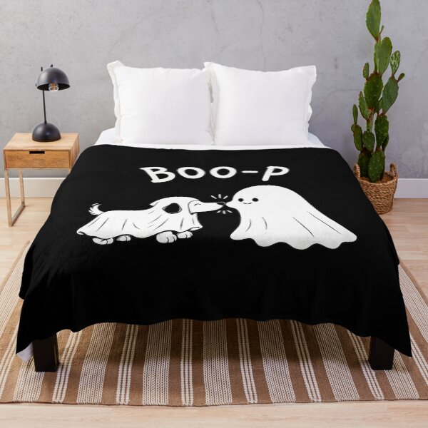 Item preview, Cute Dog Booping Ghost Halloween Design designed and sold by OlyvieArt.