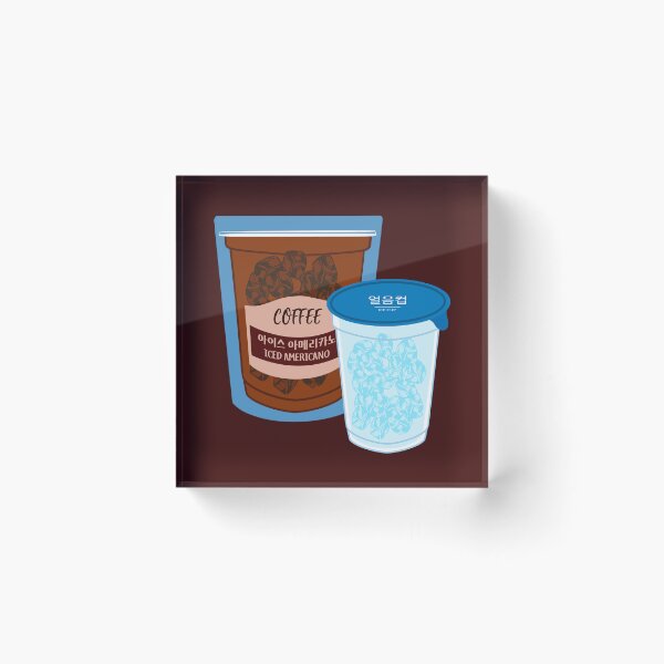 Item preview, Iced Americano Coffee Pouch and Ice Cup designed and sold by Rin_Art.