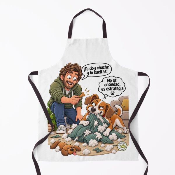 Item preview, Canine humor: dog destroying cushion for a treat designed and sold by Peludos, Sí gracias.