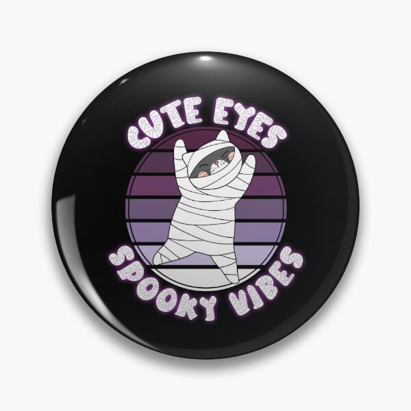 Item preview, Cute Eyes Spooky Vibes Cute Mummy Cat Halloween Gift designed and sold by Say It With Ink.
