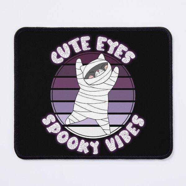 Item preview, Cute Eyes Spooky Vibes Cute Mummy Cat Halloween Gift designed and sold by Say It With Ink.