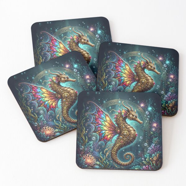 Item preview, Steampunk Seahorse – Enchanted Underwater Fantasy designed and sold by nicky2342.