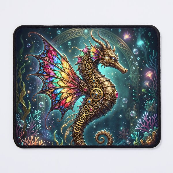 Item preview, Steampunk Seahorse – Enchanted Underwater Fantasy designed and sold by nicky2342.