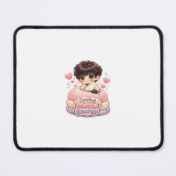 Item preview, Jimin Inspired Mochi Chibi Sticker | Cute Kpop Anime Idol Sticker | Soft Pink Fan Art designed and sold by CutePrintCorner.
