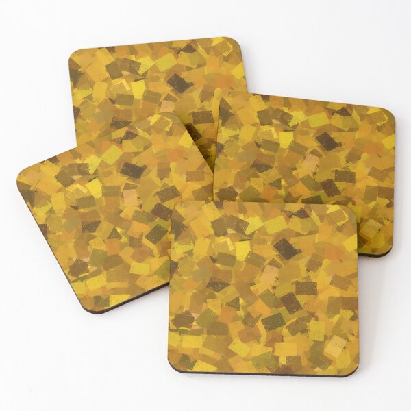 Item preview, Cubism Abstract Yellow Brown Pattern designed and sold by ArtbyDebbieC.