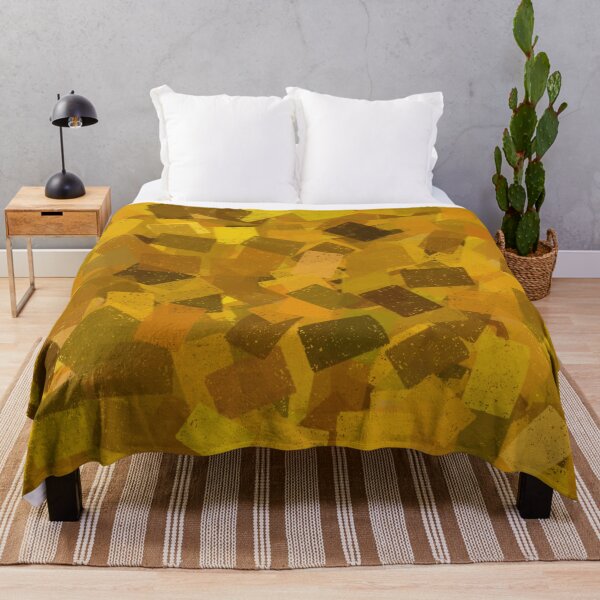 Item preview, Cubism Abstract Yellow Brown Pattern designed and sold by ArtbyDebbieC.