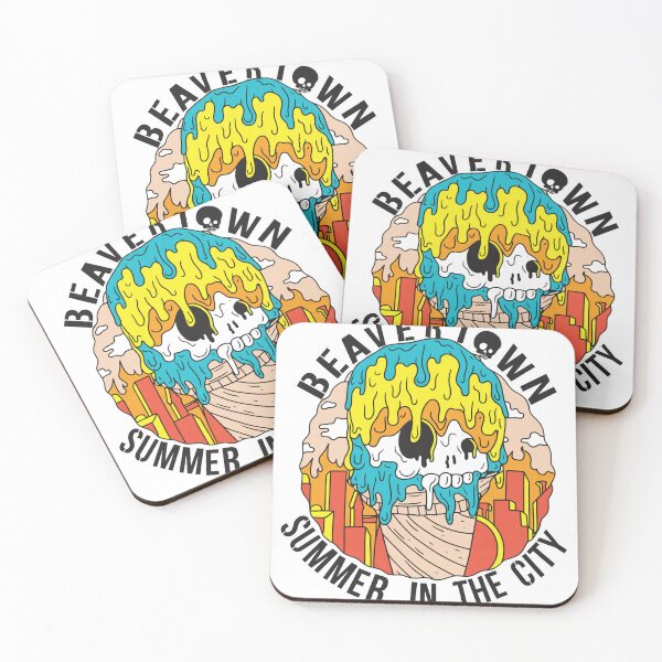 Item preview, Melting Skull Ice Cream City Summer Art designed and sold by TRINIKWITH.