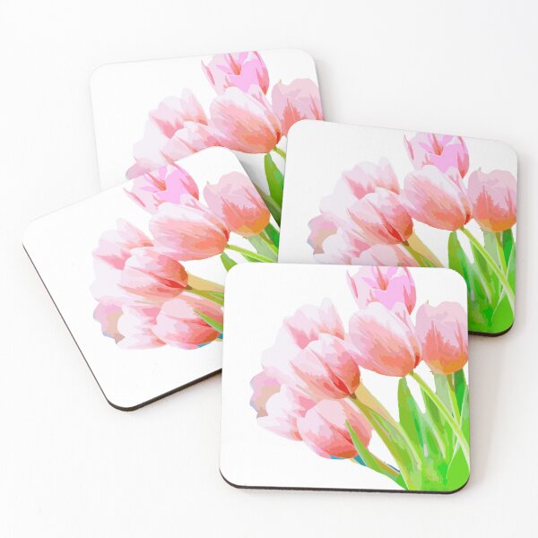 Item preview, Pink Tulip Flowers designed and sold by Simmikreative.