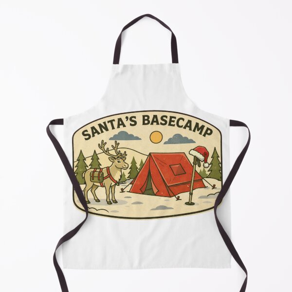 Item preview, Santa’s Basecamp Holiday Hiking Adventure Badge designed and sold by GabeMountainArt.