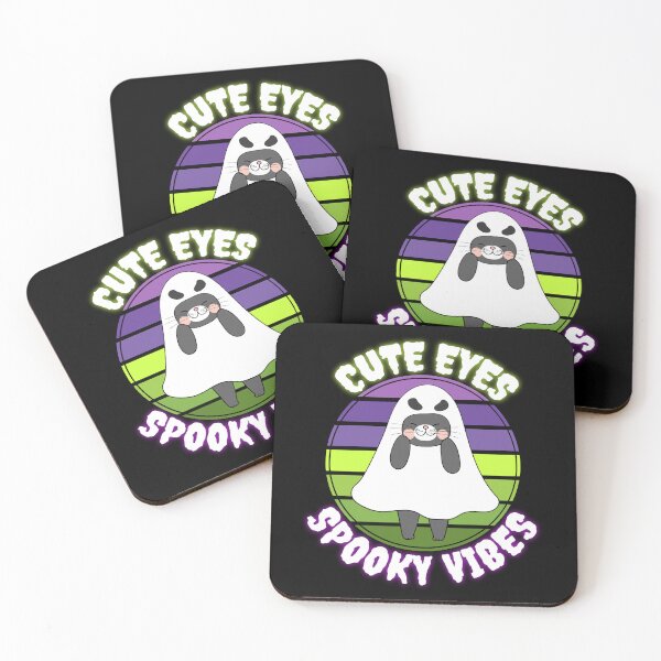 Item preview, Cute Eyes Spooky Vibes Ghost Sheet Cat Mum Gift designed and sold by Say It With Ink.