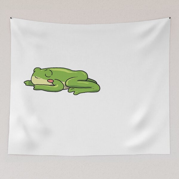Item preview, Cute Sleepy Frog Done For The Day Cartoon designed and sold by NicolasGlowArt.