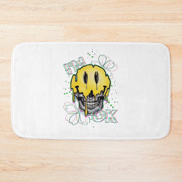 Item preview, Aesthetic Melting Acid Smile Skull Glitch Art designed and sold by madumetenika.