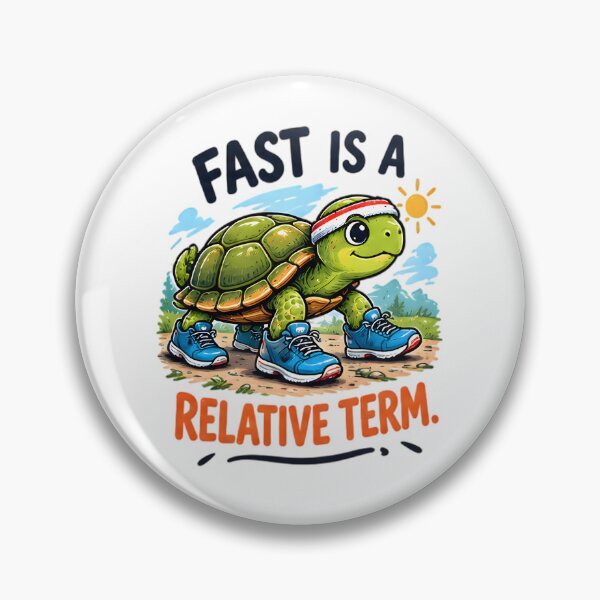 Item preview, Fast Is A Relative Term Funny Running Turtle Fitness designed and sold by Pyt27.