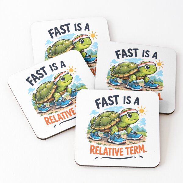 Item preview, Fast Is A Relative Term Funny Running Turtle Fitness designed and sold by Pyt27.