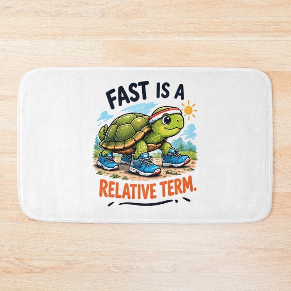 Item preview, Fast Is A Relative Term Funny Running Turtle Fitness designed and sold by Pyt27.