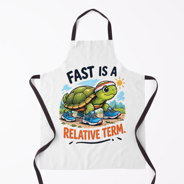 Item preview, Fast Is A Relative Term Funny Running Turtle Fitness designed and sold by Pyt27.