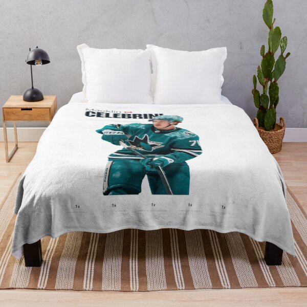 Item preview, Macklin Celebrini Hockey Star with Number 71 Teal designed and sold by TRINIKWITH.